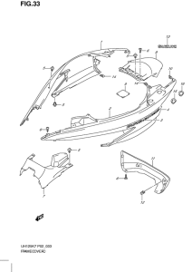 UH125 Обтекатель задний