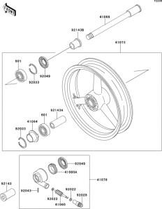 ZX400 Переднее колесо