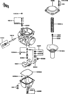 ZX550 Carburetor parts(zx550-a1 / a2 / a3)