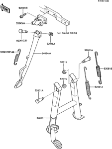 ZX600 Подножка