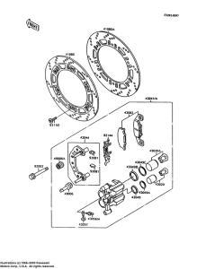 ZX600 Передний суппорт