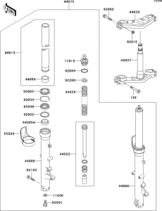 ZG1000 Передняя вилка