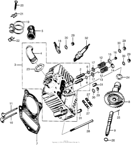 PC50 Головка цилиндров + Распред.вал