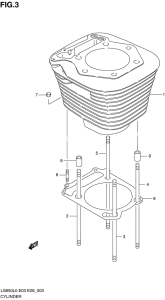 LS650 Цилиндр
