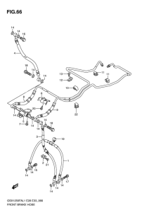 GSX1250 (ABS) Передние тормозные трубки