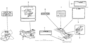 GL1500I Caution label (2)