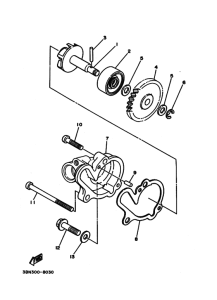 TDR125 Водяная помпа
