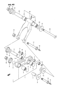 RMX250 Cushion lever