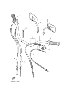 SR400SP ｽﾃｱﾘﾝｸﾞﾊﾝﾄﾞﾙ. ｹｰﾌﾞﾙ