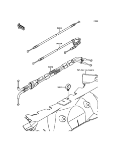 ZX1400 Тросы управления