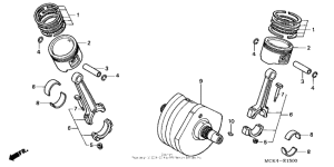 VT1100C2 Коленвал