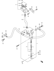 GSX1300R Задний тормозной цилиндр