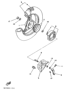 CT50S Переднее колесо