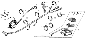MR175 Wire harness + taillight