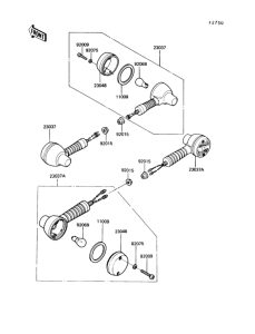 KL250 Задний фонарь