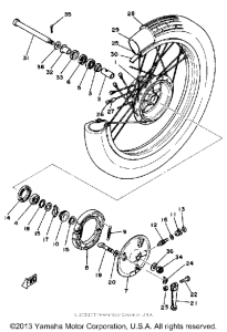 SR250TH Переднее колесо
