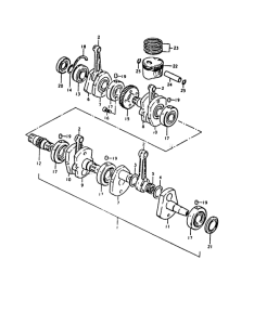 GS1000 Вал коленчатый