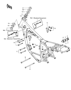 KZ250 Frame / frame fittings