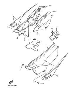 XT600KH (33KW) Боковые обтекатели 2