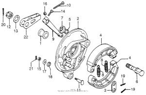 CB750 Задний тормоз
