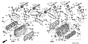 GL1500CD Головка цилиндров
