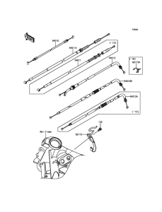 BX250 Тросы управления