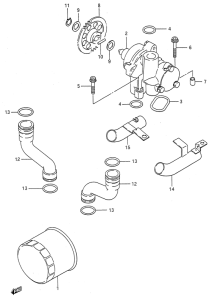 GSX600 Маслонасос