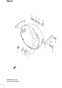 GS500 Фара головного света