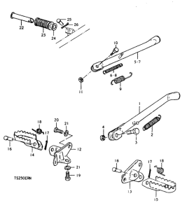 TS250 Stand - footrest