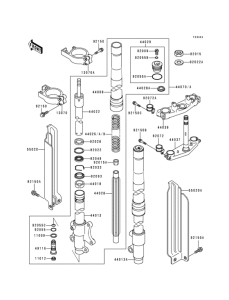  Front fork(1 / 2)(kdx200-e5 / e6)