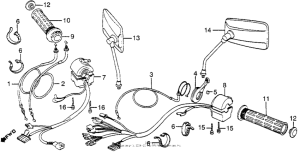 CB550 Switches + cables