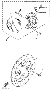 YP125 Freno delantero