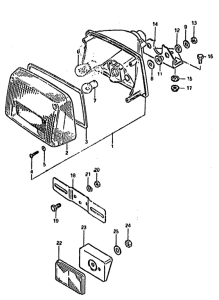 GSX750 Задний комбинированный сигнал