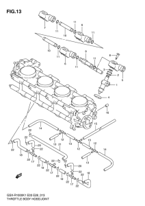 GSX-R1000 Throttle body hose / joint