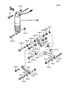 ZX400 Задняя подвеска