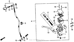 CB450 Front brake master cyl.