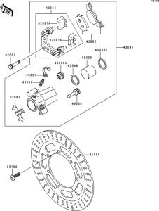 EN500 Передний тормоз