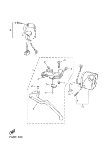 YZF-R1 Interruptor de manillar&palanc