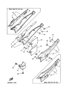 TZR125 Боковая крышка