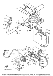 XV750JC1 Выхлопная система