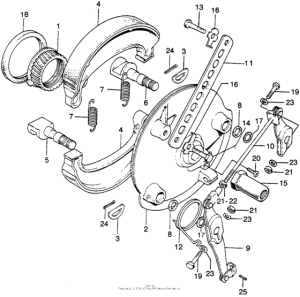 SL350 Front brake + panel