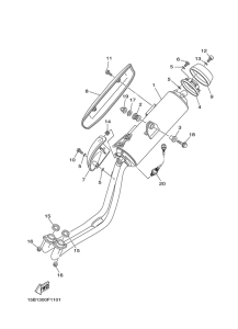 XP500W Выхлопная система 2