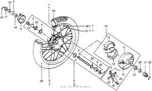 PA50 Переднее колесо