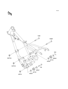 KX60 Рама ,крепежные детали