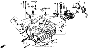 XR250R Cylinder head 84-85