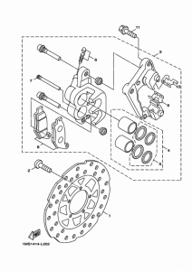 XC125SR フロントブレーキキヤリパ