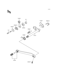 KMX125 Механизм переключения передач