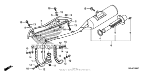 CRF50F Глушитель