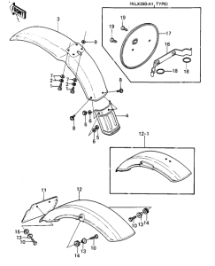  Fenders / number plate
