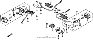 VF500F Задний фонарь
